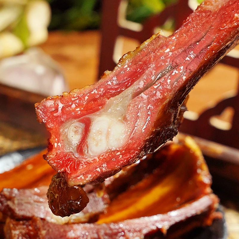 【脆骨条直播现称】整块发湖南特色柴火米糠烟熏腊肉直播现称