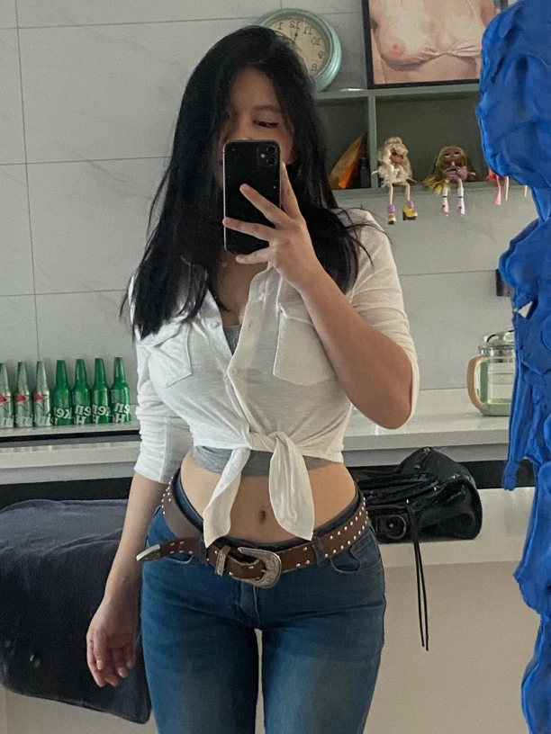 【你伍老板娘】“好穿爱穿多穿”微透纯欲百搭风前扣7分袖衬衫开衫