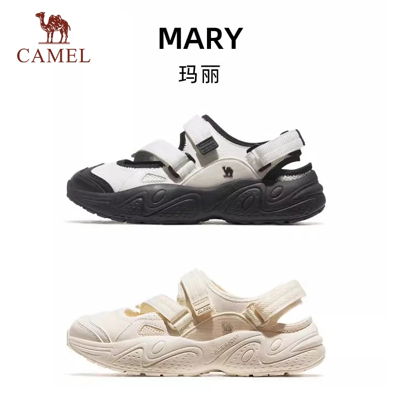 【玛丽】骆驼运动鞋女鞋子丑萌鞋透气休闲鞋女士凉鞋户外厚底凉鞋