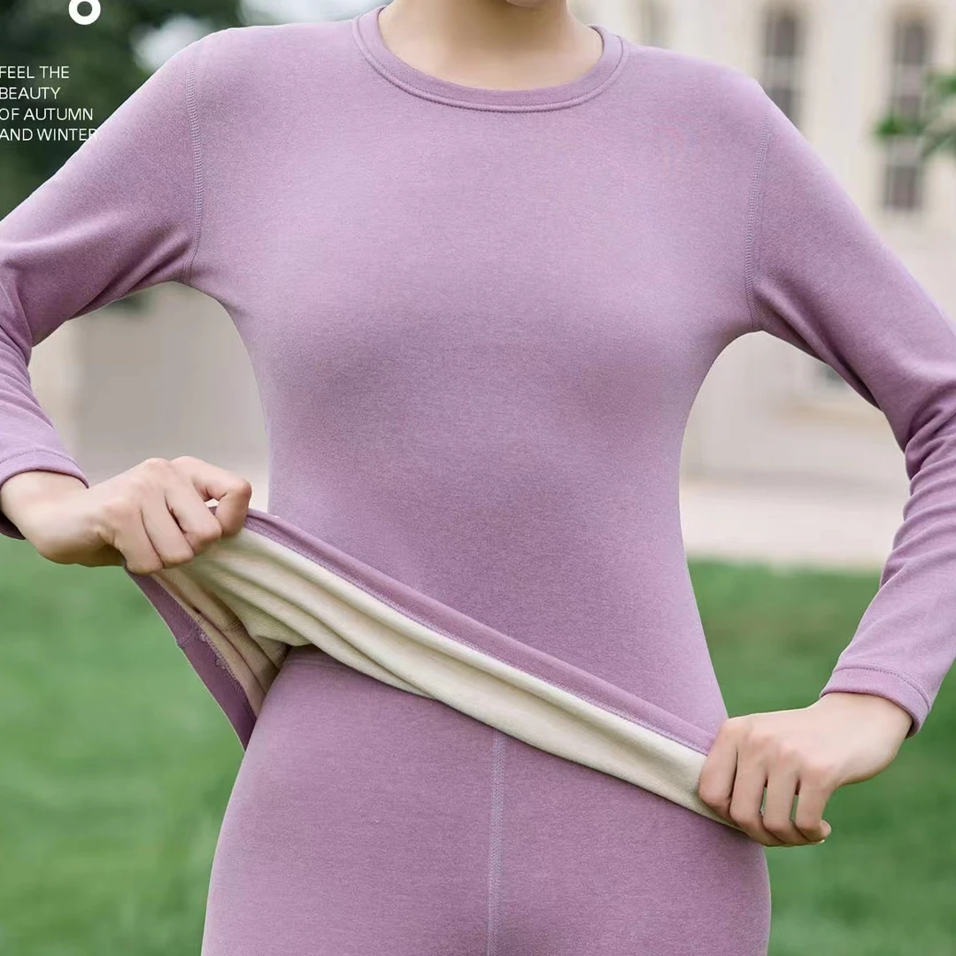 女款轻软呼吸保暖套装SY