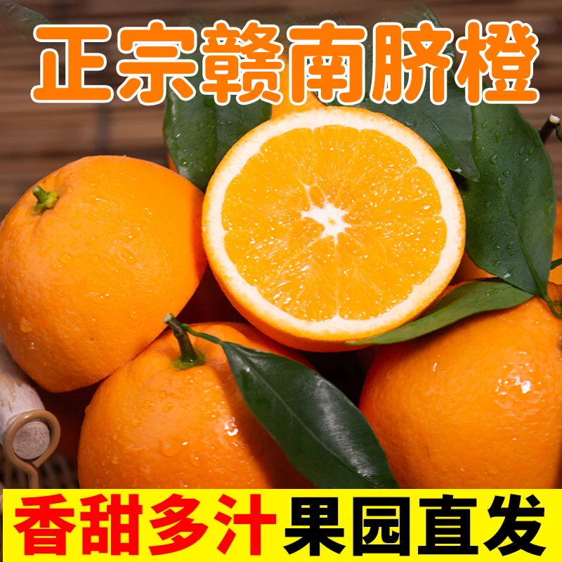 【心心念念专属1】江西赣南脐橙场地直发果肉细嫩化渣含箱5-10斤装