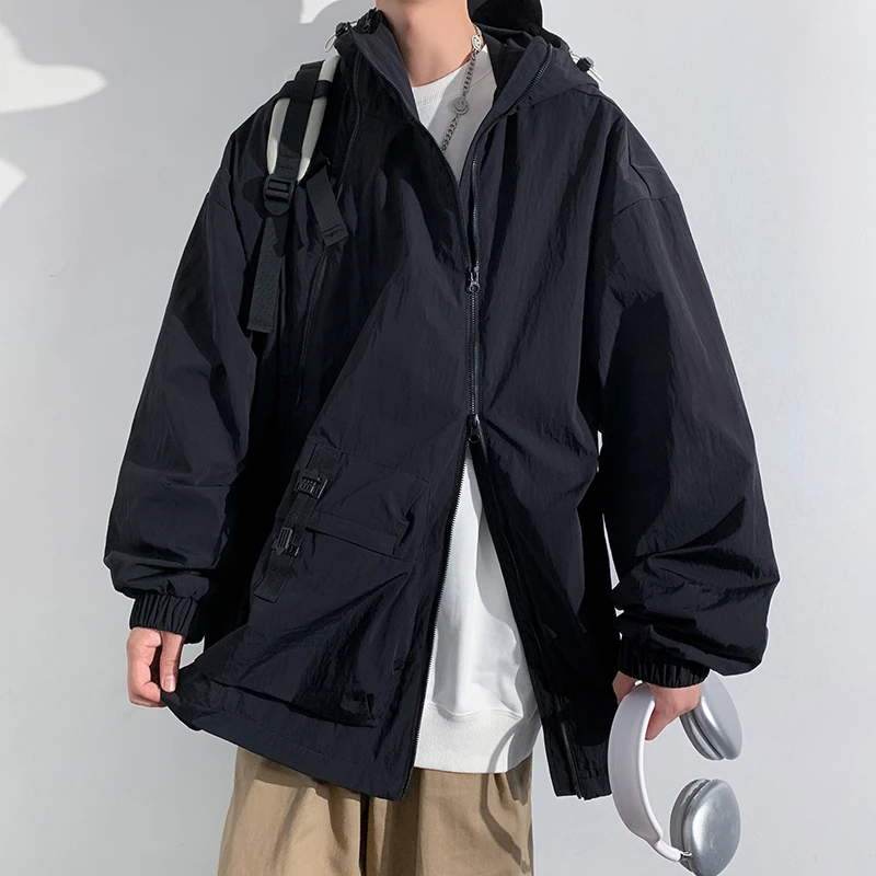 【精选】双拉链冲锋外套2024潮牌美式机能高级感夹克JK8051