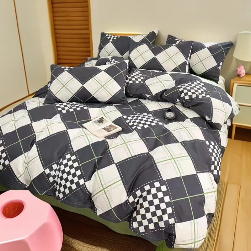 新疆包邮高支高密纯棉简约潮款学生宿舍ins风小清新床上用品