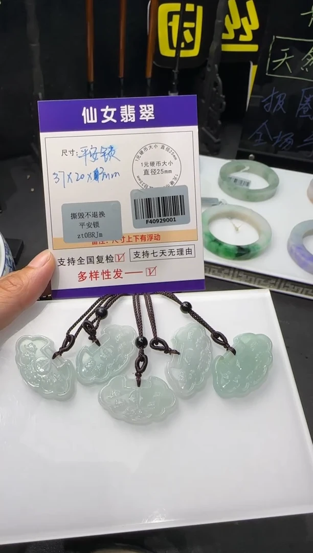 【闪购商品】翡翠吊坠(不含链)未镶嵌多样性发货一件（配绳）