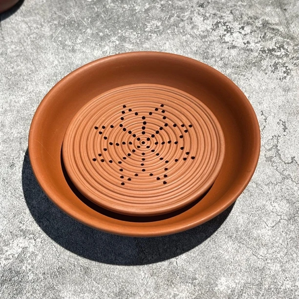 紫砂壶旅行蓄水干泡茶盘壶垫壶托干泡台壶承单盘家用简约传统手工