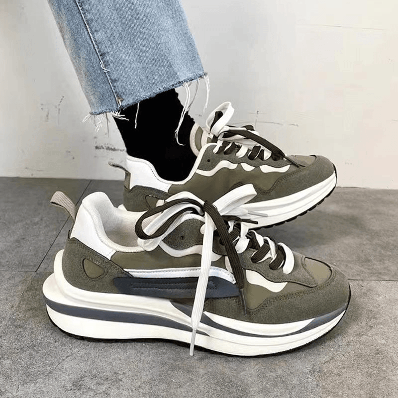 老爹鞋男厚底增高男鞋时尚鞋子潮夏季百搭运动休闲学生小众圆头鞋