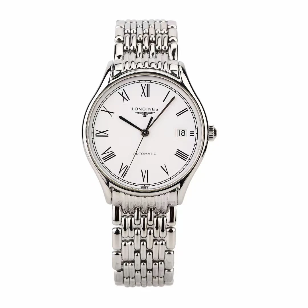 99新 Longines/浪琴 浪琴律雅860系列/大全套/ 35白盘男士/机械表
