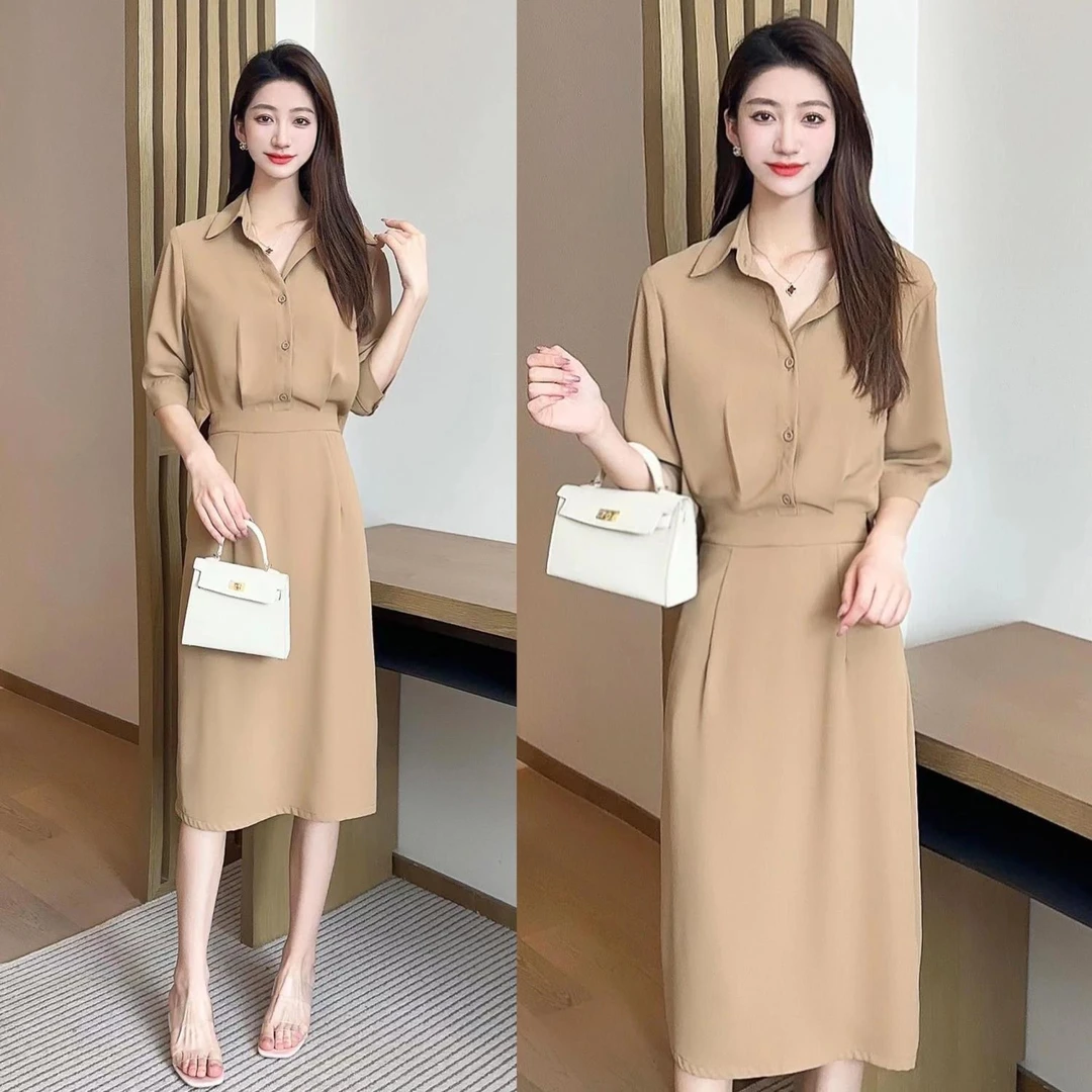 2024法式春秋新爆款假两件连衣裙套装潮春季穿搭气质显瘦洋气打底