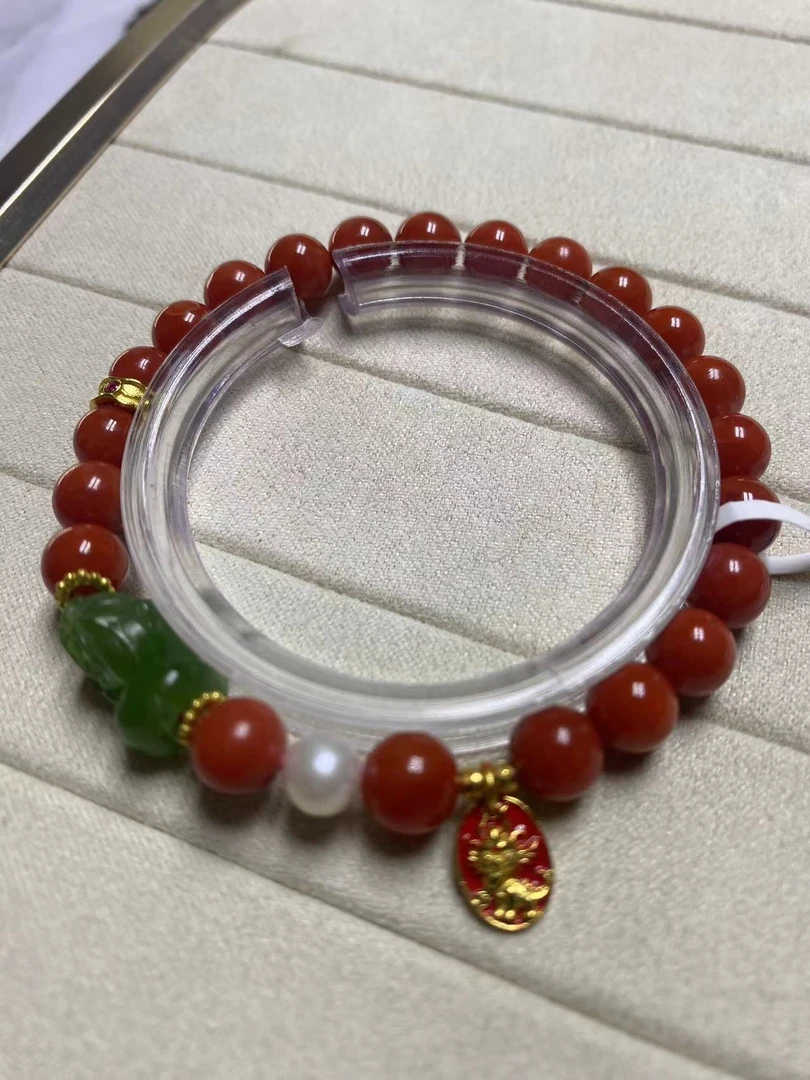 福利 南红手串 时尚大气 潮流 百搭 女生礼物