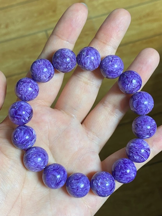 高品质紫龙晶龙纹手串