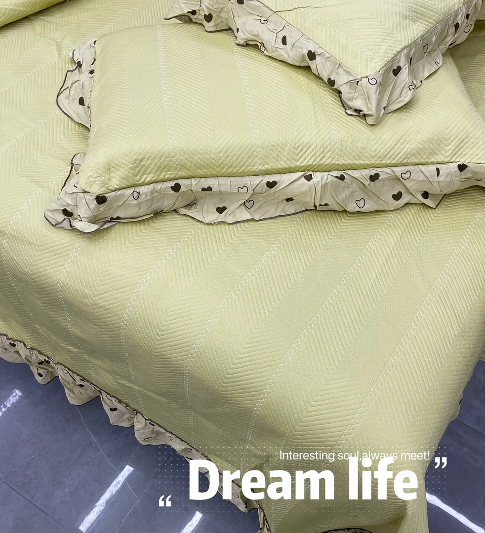 半糖/高级感再生纤维床盖三件套/罗漫