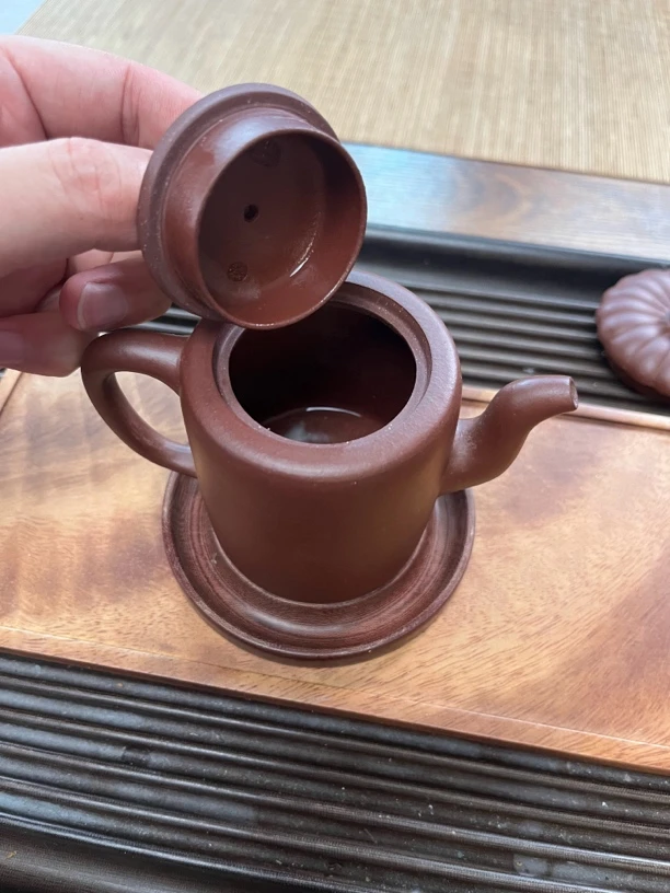 紫泥 线圈半手工紫砂壶
