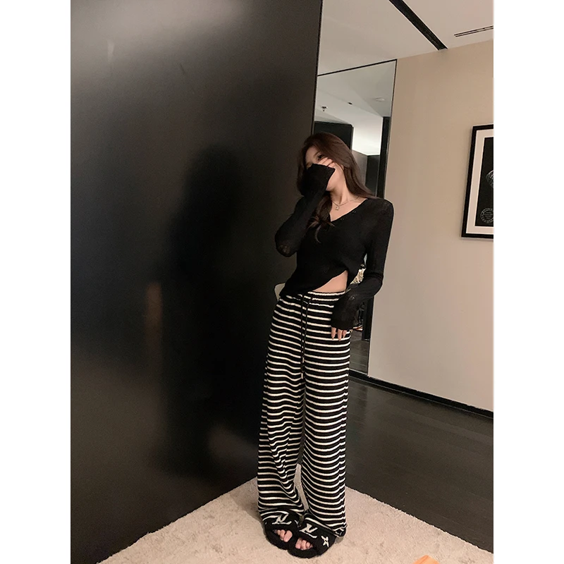 邱肉瑶【温莎往事】慵懒的素颜神裤!超爽滑垂感显瘦针织面料