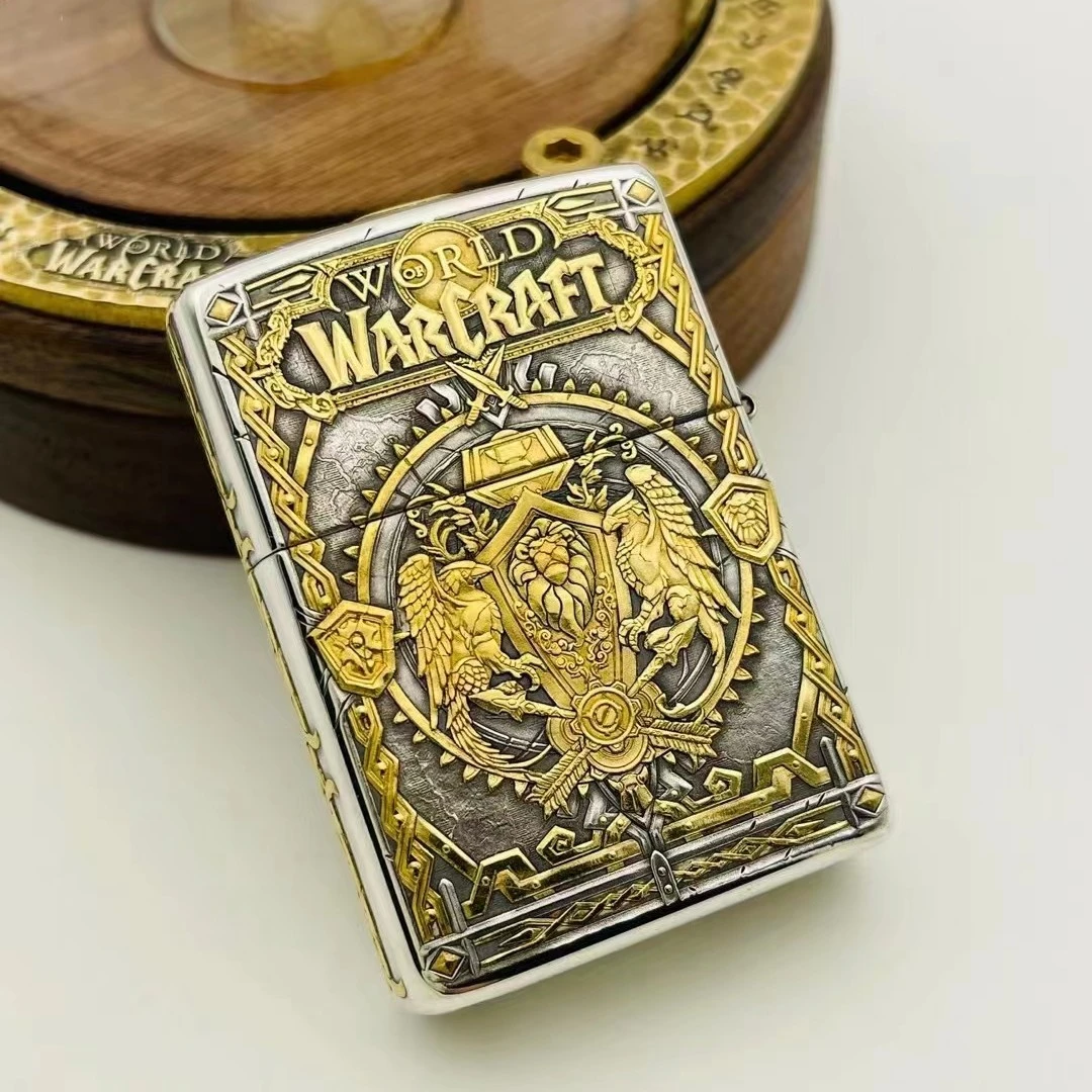 ZIPPO打火机-DIY-鎏金凤凰 仙子貔貅 关心龙鱼 魔兽世界 DY9818QT