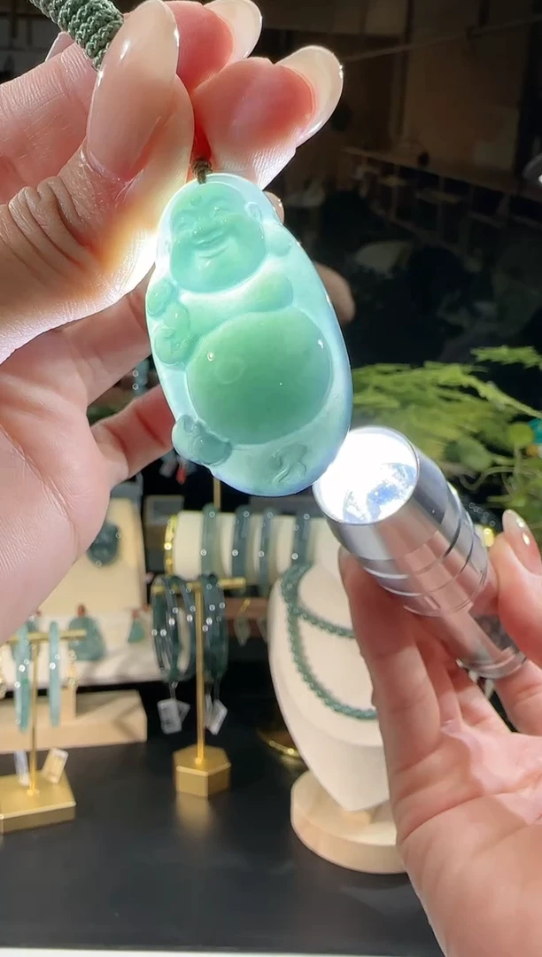 【闪购商品】翡翠吊坠(不含链)未镶嵌佛多样性发一