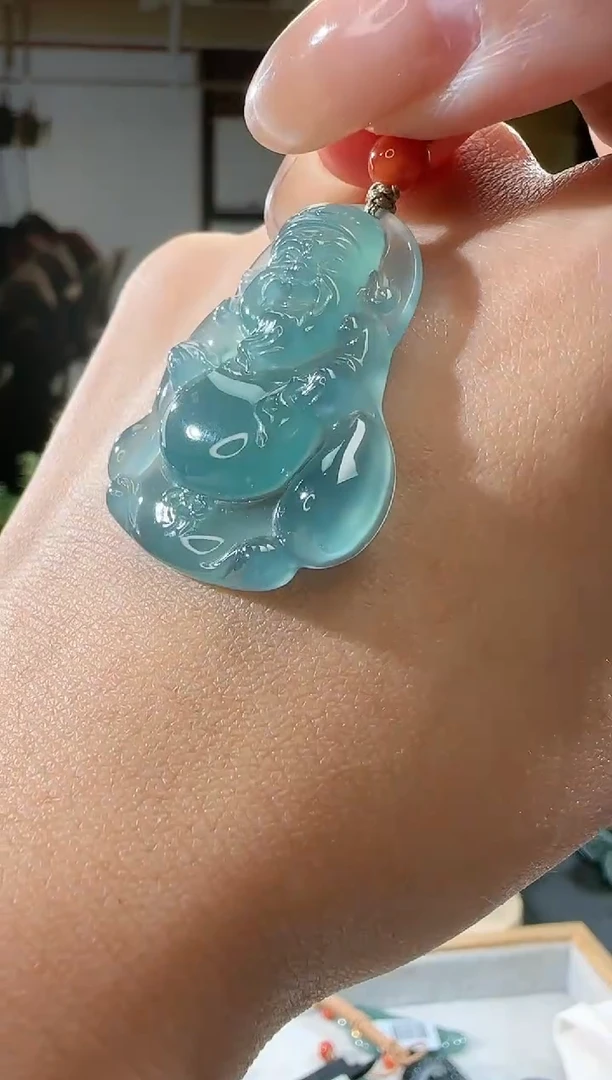 【闪购商品】翡翠吊坠(不含链)未镶嵌财神多样性发一