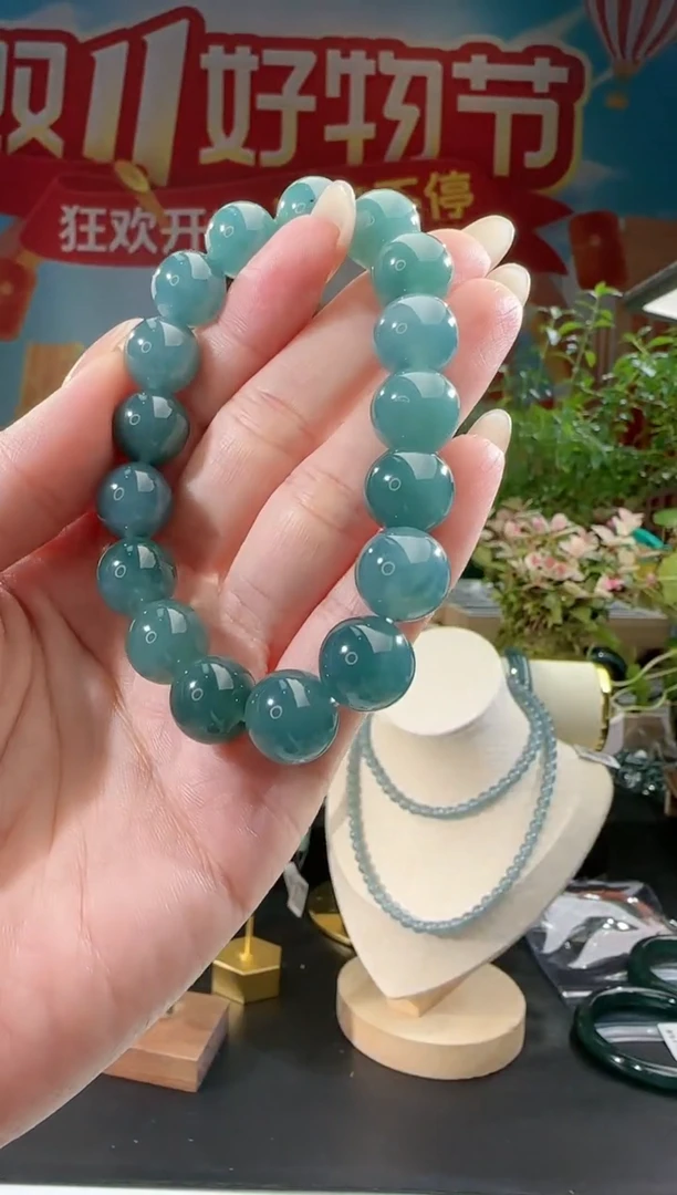 【闪购商品】翡翠手串未镶嵌手串卡12+多样性发一