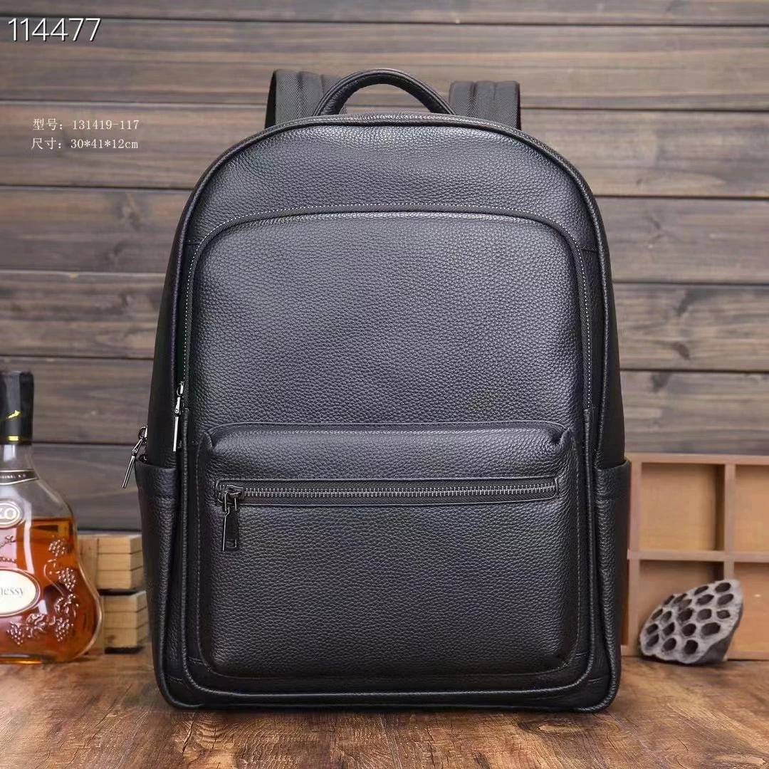 男士背包男双肩包真皮上班通勤大容量电脑背包牛皮商务休闲旅行包