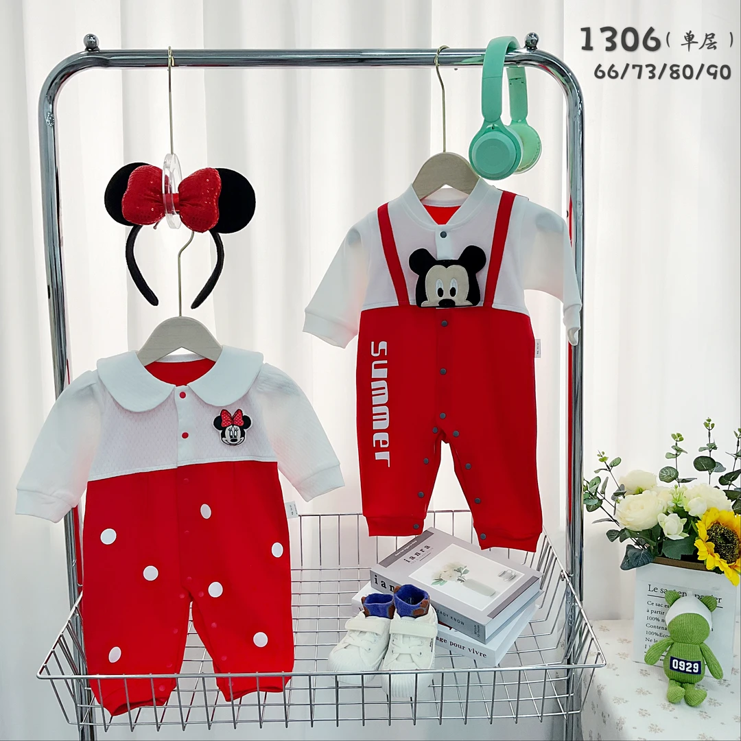 宝宝米奇米妮连体衣