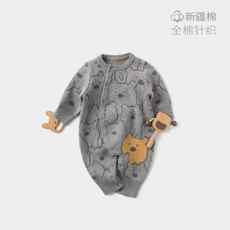 时尚休闲针织毛衣连体衣婴儿