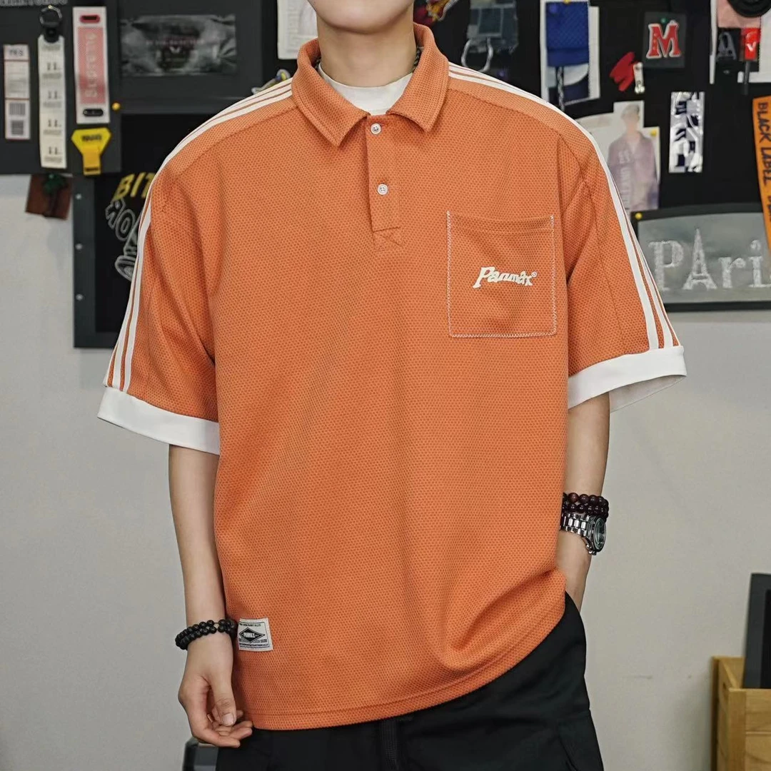 PANMAX/潘·麦克斯男士大码休闲百搭夏季半袖简约宽松潮流短袖polo