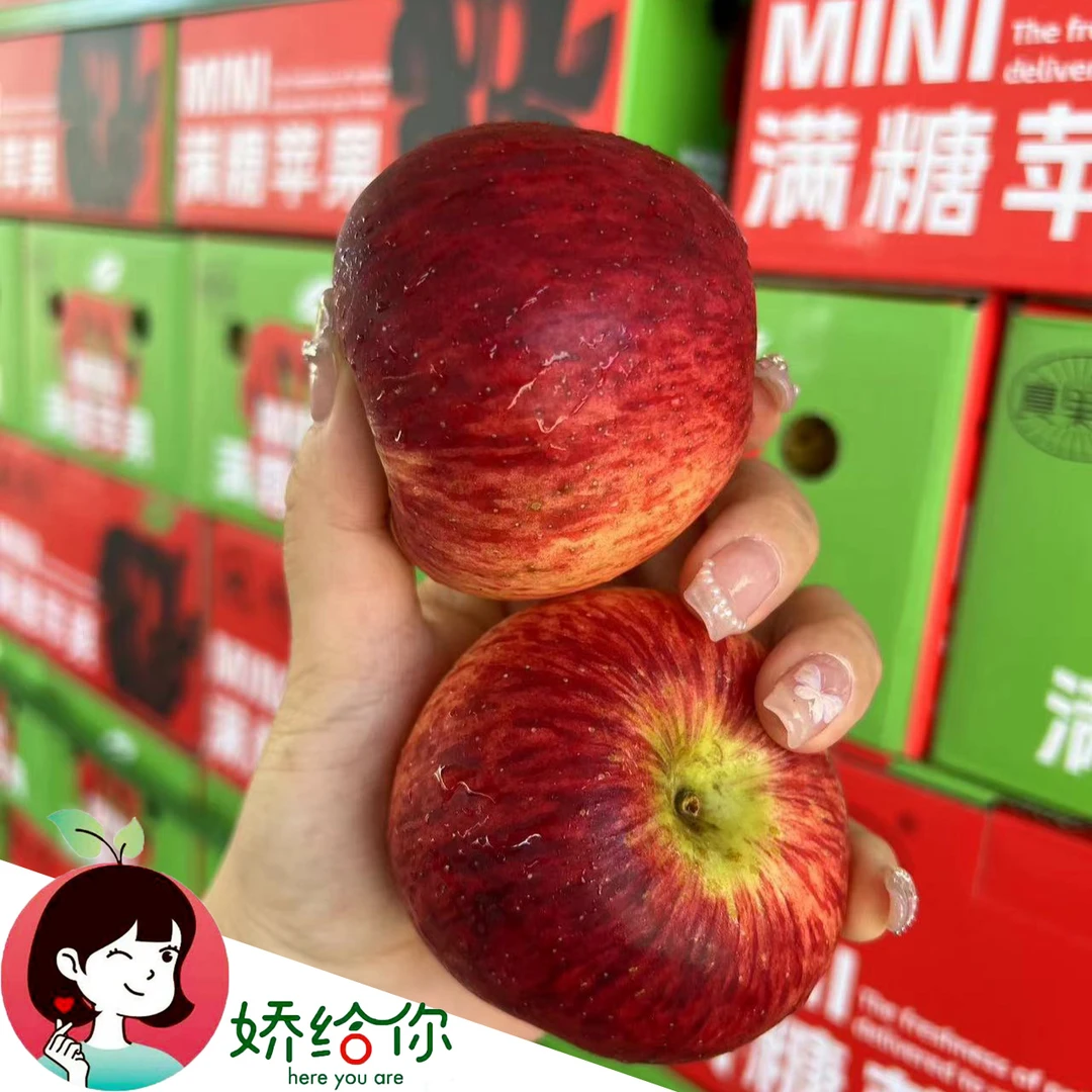 【顺丰包邮】精选满糖脆甜小苹果香甜孕妇辅食净重约3斤左右礼盒