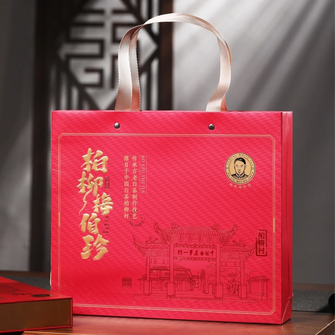 【江缘】福鼎白茶柏柳梅伯珍·2015年寿眉紧压茶 180克（6X30克）