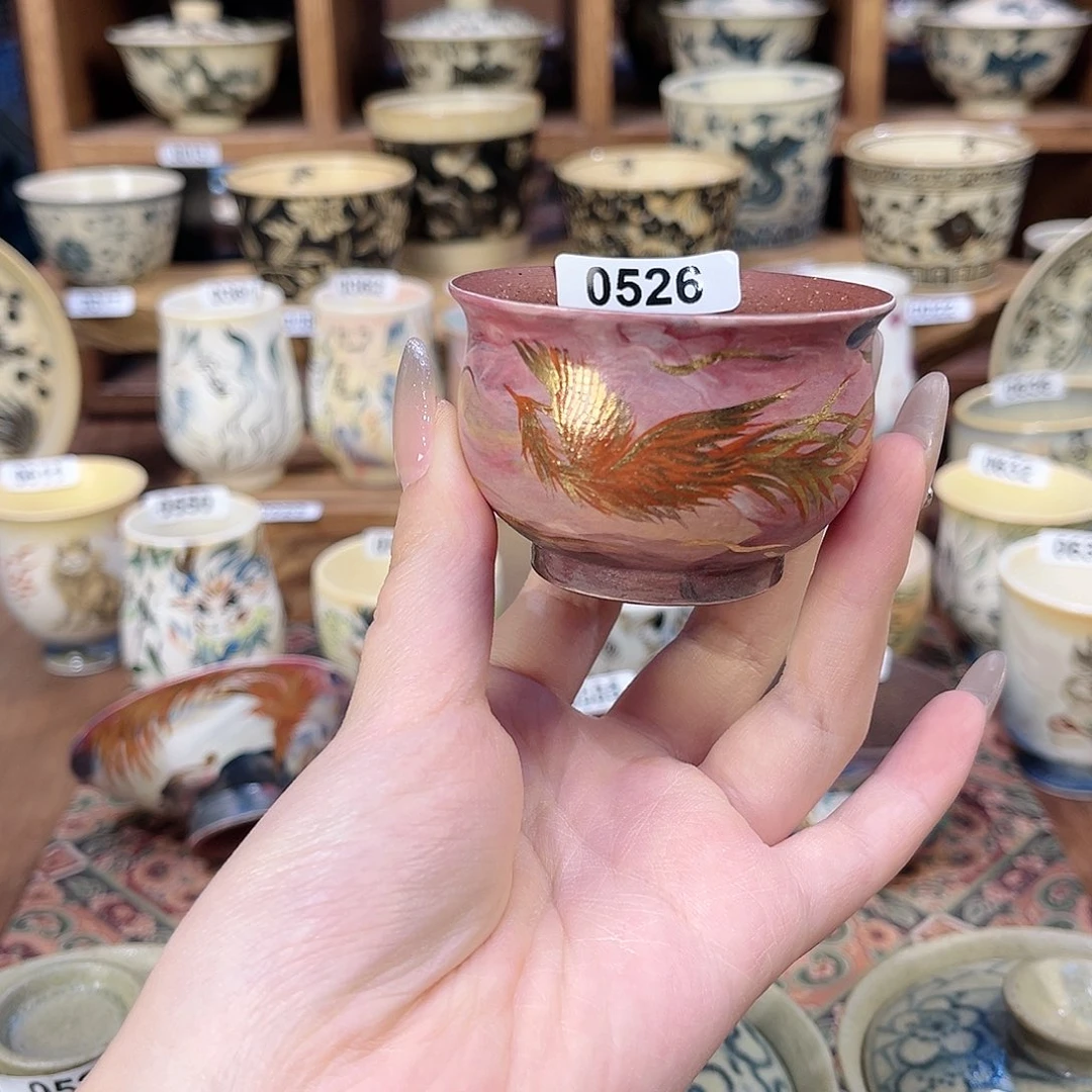 526 高温手工手绘釉下茶具陶瓷