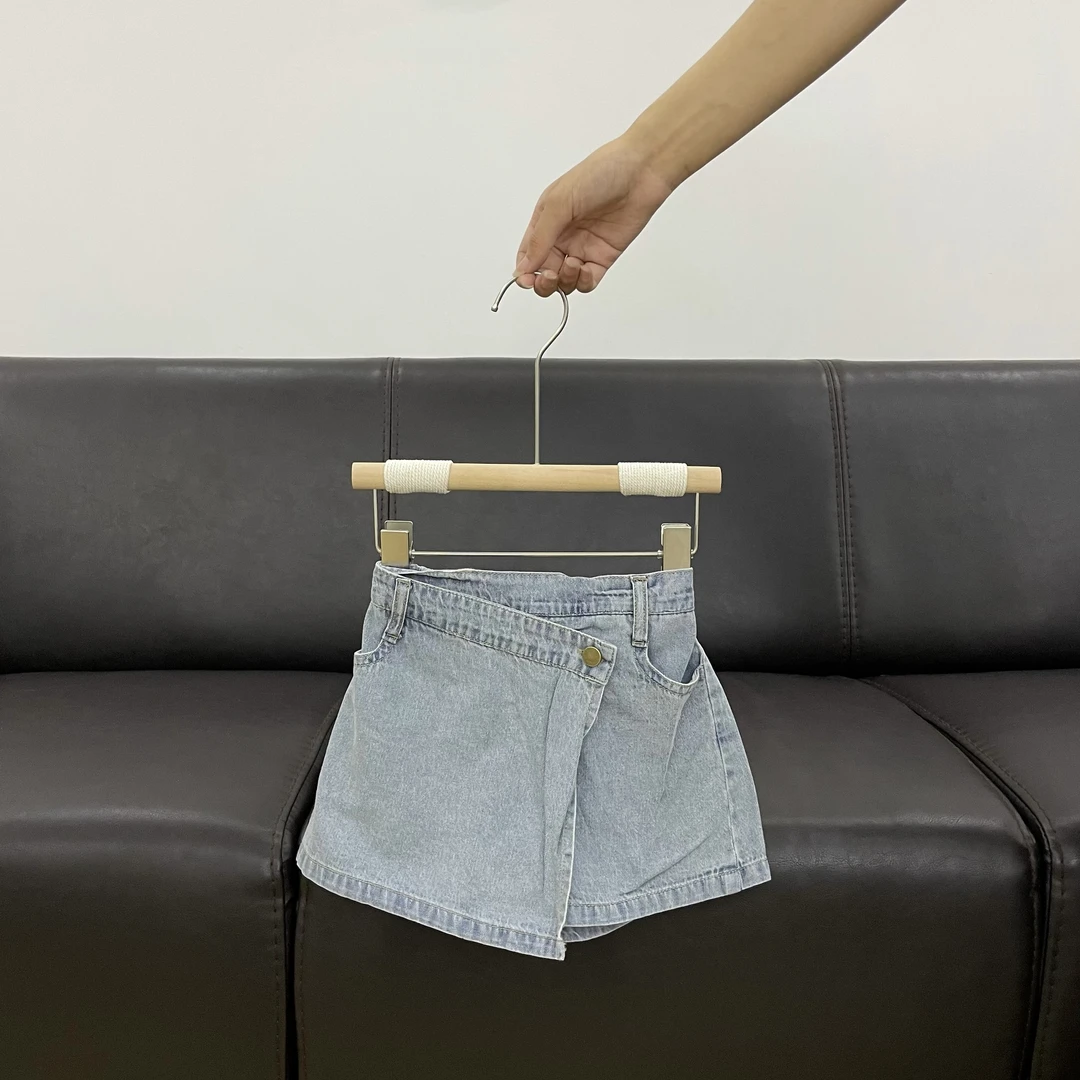 US* 女宝浅蓝色前裙子后裤 牛仔裤 2150