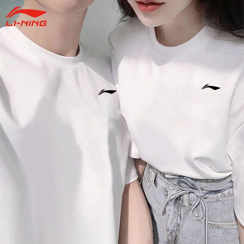 李宁速干短袖男士夏季新款运动跑步健身薄款情侣同款T恤上衣t恤-