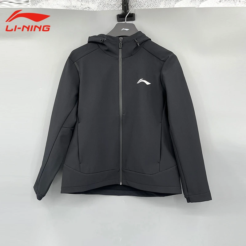 李宁连帽新年外套男2025新款秋季加厚加绒运动服休闲长袖夹克宽松