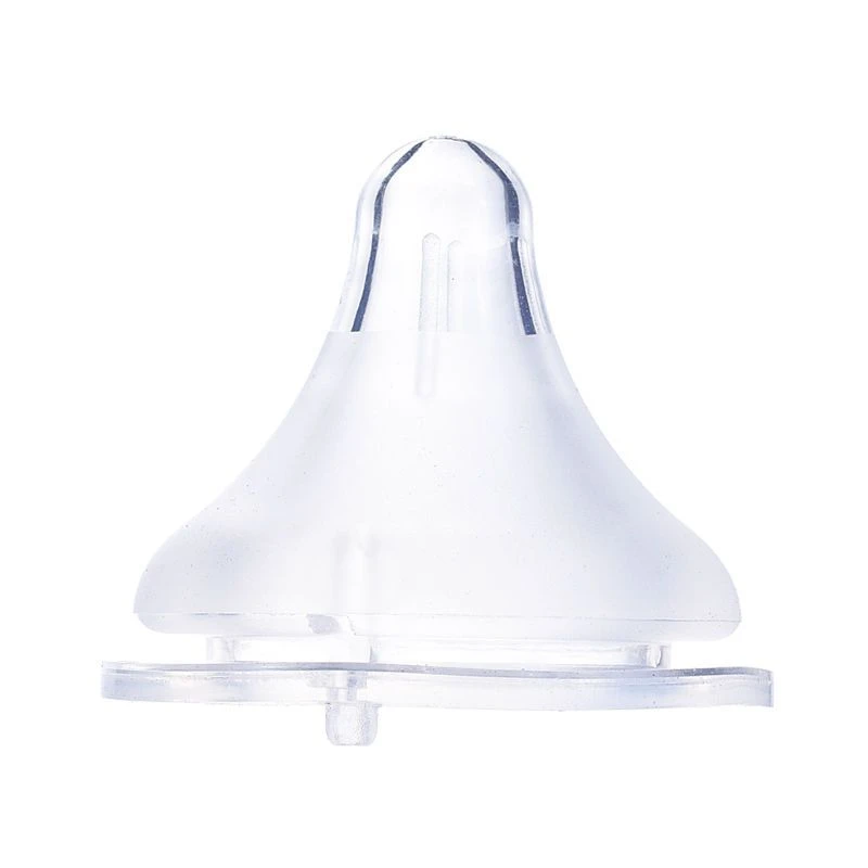 英右儿宽口径奶嘴液体硅胶 新生婴儿宝宝奶嘴0-36个月SML号防胀气