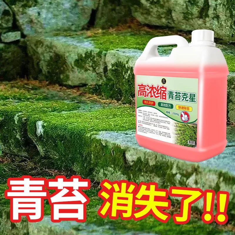 高浓缩青苔去除剂水泥地面专用除苔除藻剂墙面苔藓藻类快速清除剂