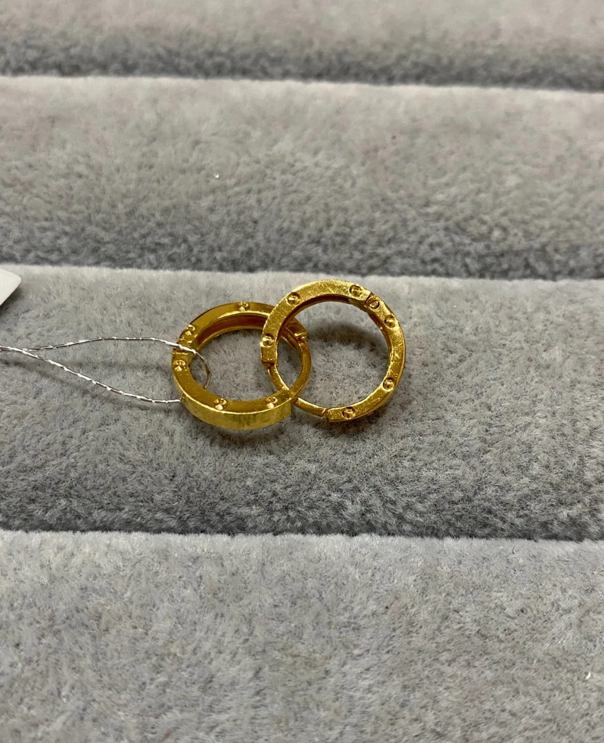 5g足金999 卡家耳扣