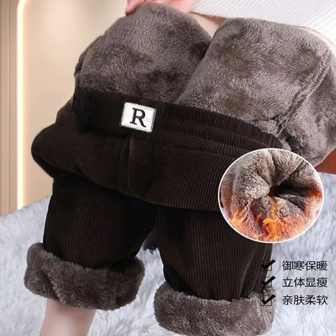 2024秋冬季新款高腰中老年女裤宽松显瘦松紧腰外穿百搭小脚妈妈裤