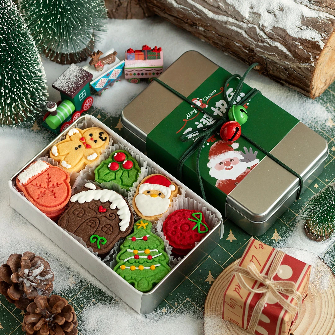 小美咬一口-圣诞节礼物手工曲奇饼干礼盒装
