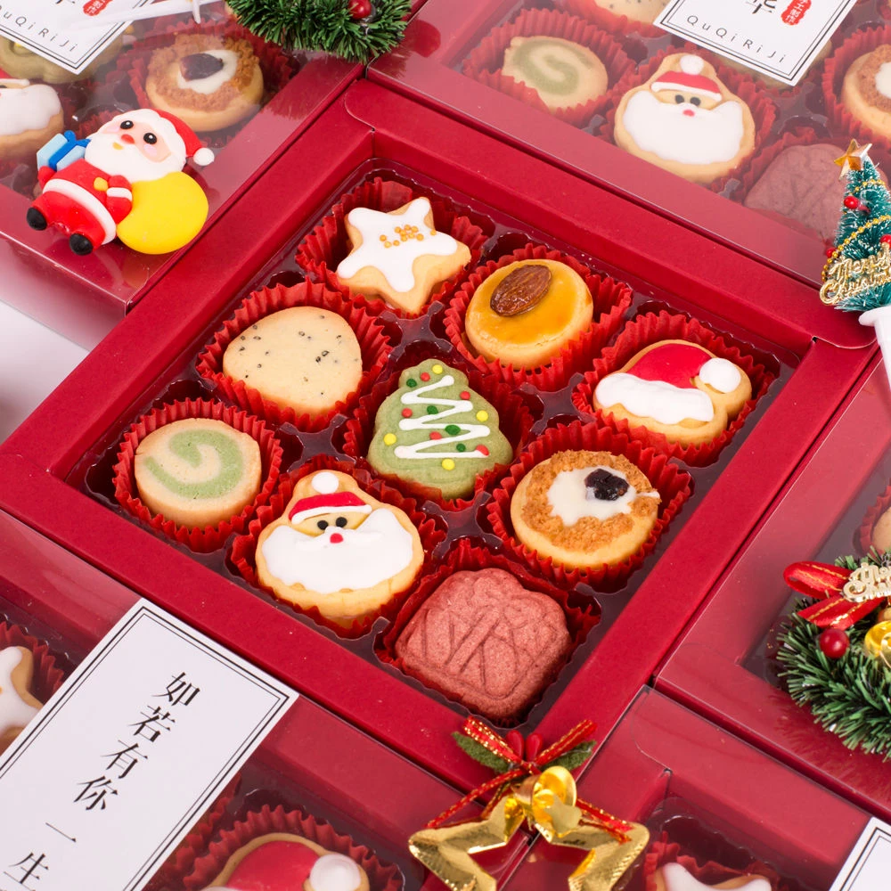 小美咬一口-圣诞节手工曲奇饼干礼盒装节日礼物高颜值伴手礼