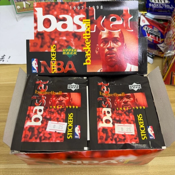 UD NBA 1997-98 贴纸 8包 盲盒 拆盒