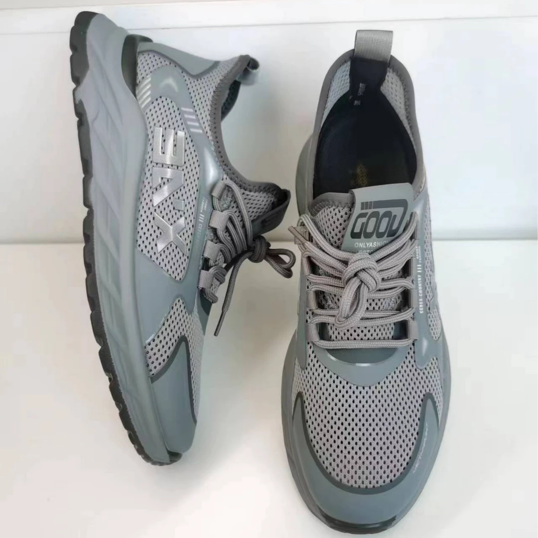 永威河南永威，网鞋飞织鞋男士男款时尚休闲舒适网面低帮