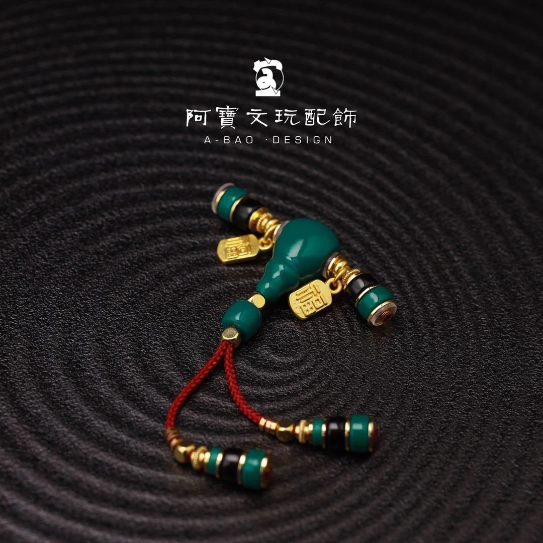 新款108单圈佛珠套装配饰三通弟子珠万向轴精美饰品琉璃配饰尾坠