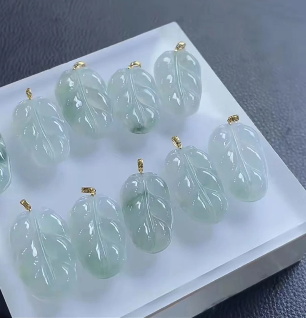 【石头说】天然翡翠-叶子-多样性发货发一件