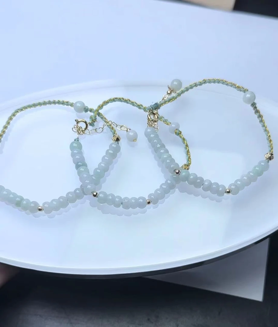 【石头说】天然翡翠-手绳-多样性发货发一件