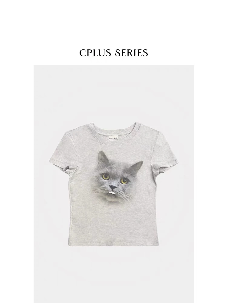 CPLUS SERIES趣味印花短袖T恤240602PCS010