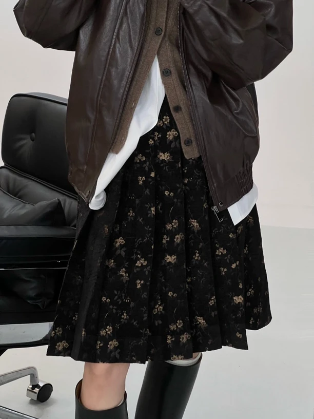 SOLSOL买手店M1DNOTE设计师品牌24新品碎花百褶裙250506PM1002