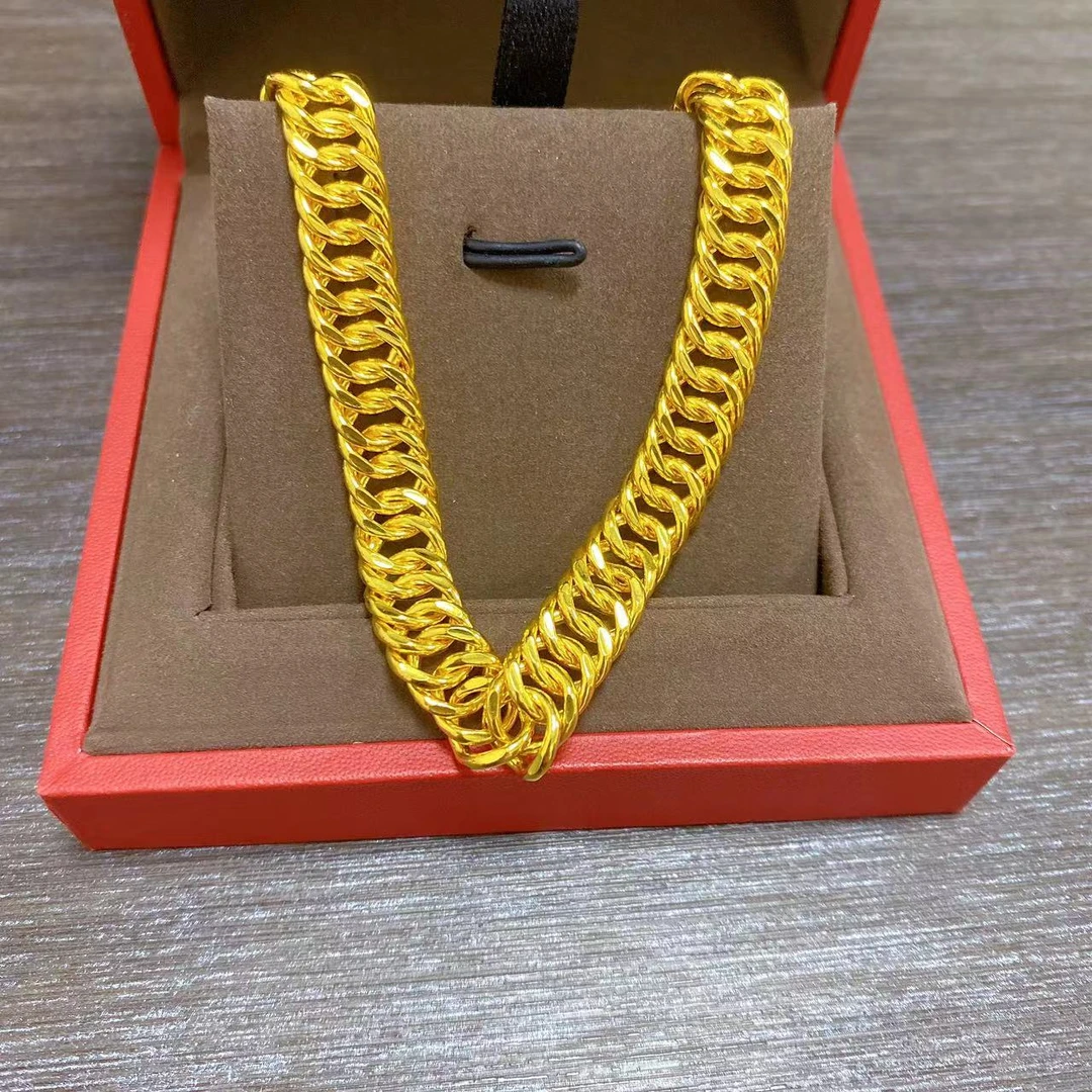 足金999.9 精品简约古巴百搭手链