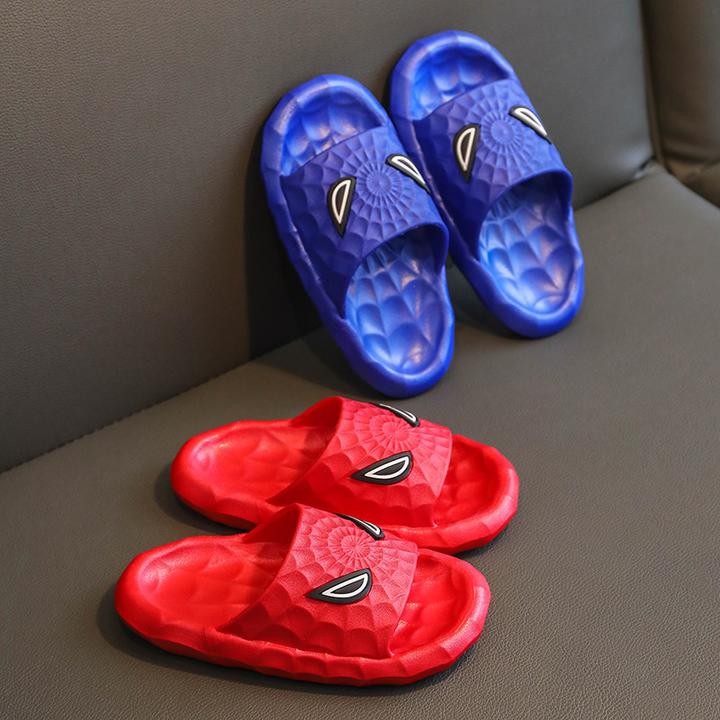 蜘蛛侠拖鞋男童居家防滑软底家用凉鞋外穿室内网红时尚夏天厚底