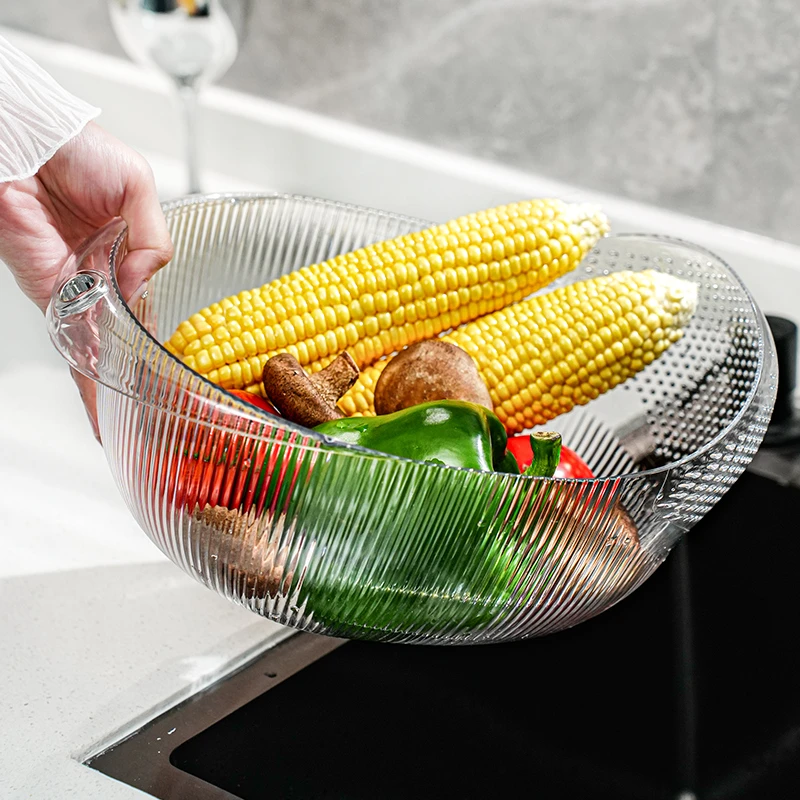 淘米神器大号网红洗菜洗米沥水篮洗菜盆厨房家用果盘高颜值淘米器