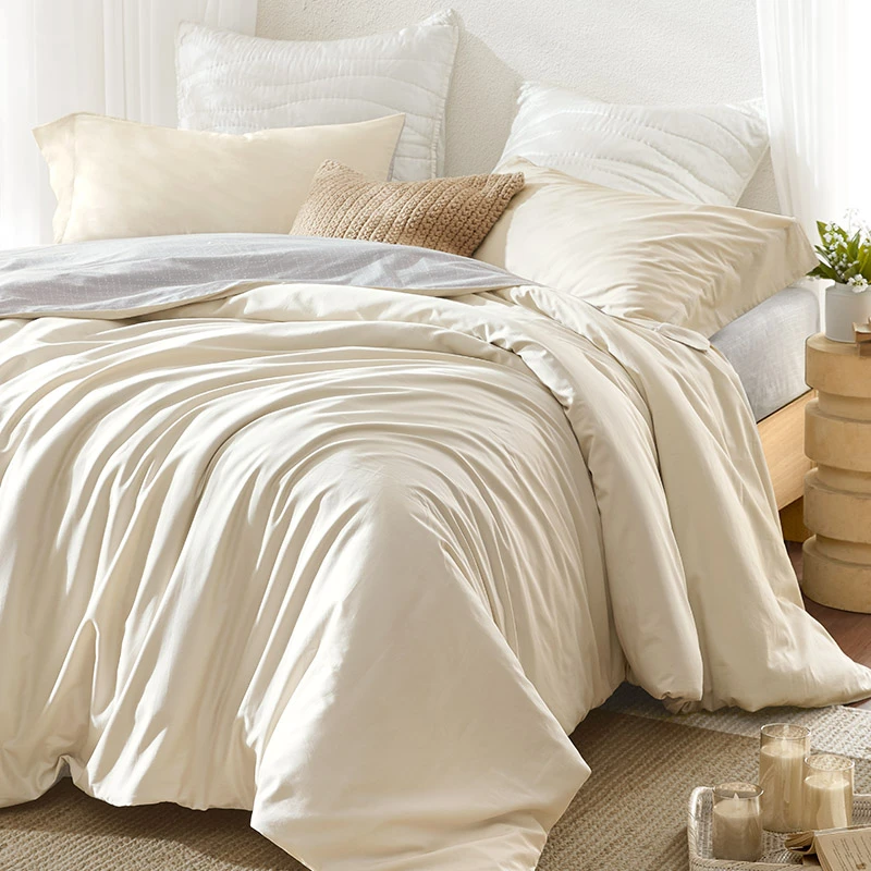 HARBORHOUSE60支四件套纯棉新疆棉纯色被套床品贡缎全棉床上Kim