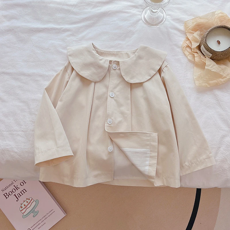 女童秋装风衣时尚新款儿童宝宝洋气春秋款外套中长款欧若风童装