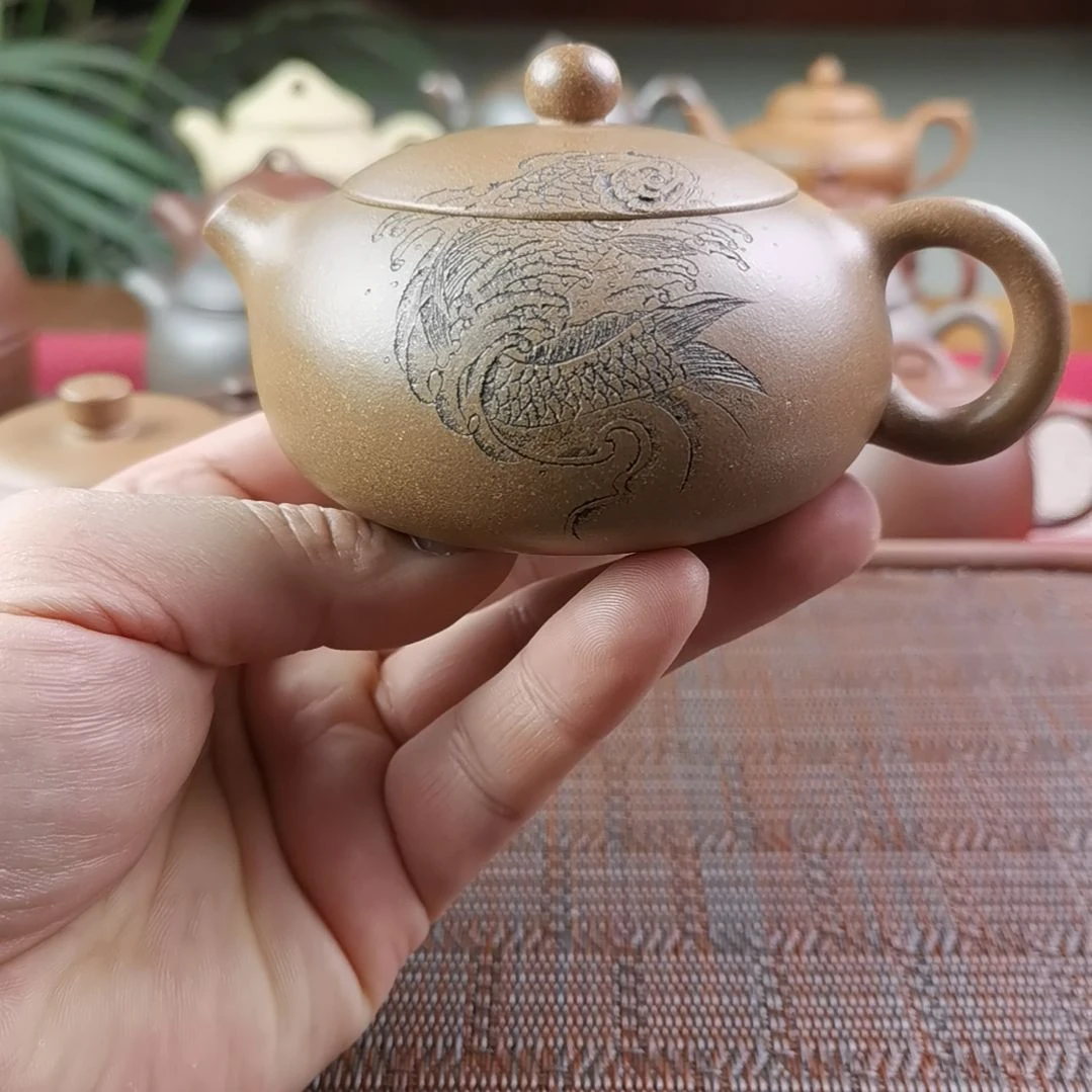 紫砂茶壶段泥小满西施180CC国工孤品